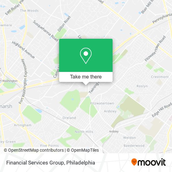 Financial Services Group map