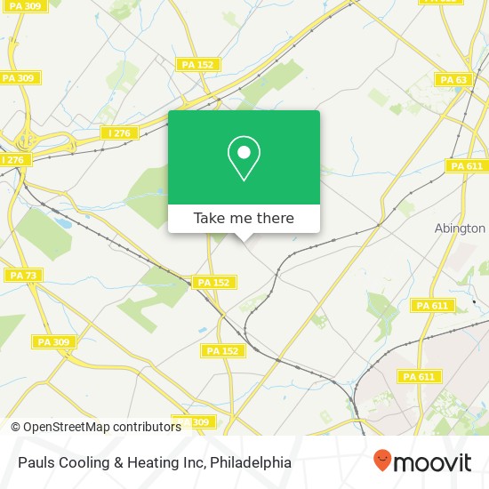 Pauls Cooling & Heating Inc map