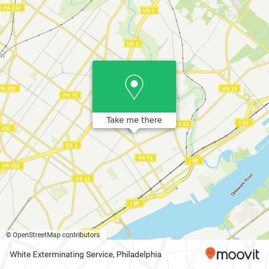 White Exterminating Service map
