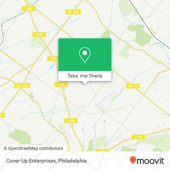 Cover-Up Enterprises map