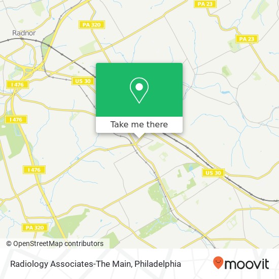 Mapa de Radiology Associates-The Main