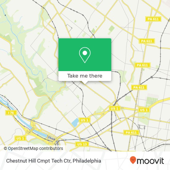 Chestnut Hill Cmpt Tech Ctr map