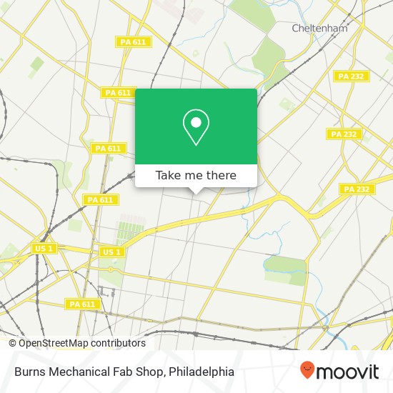 Burns Mechanical Fab Shop map