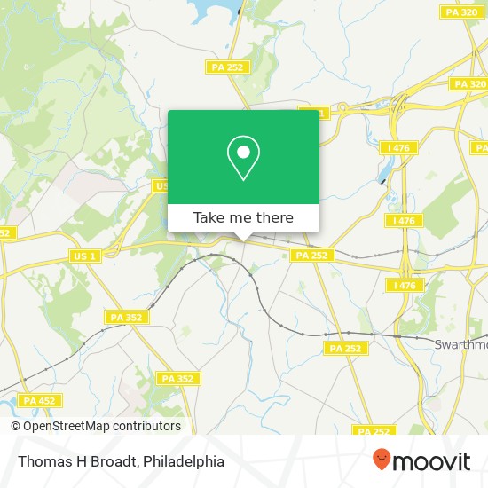 Mapa de Thomas H Broadt