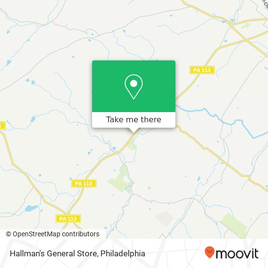 Mapa de Hallman's General Store