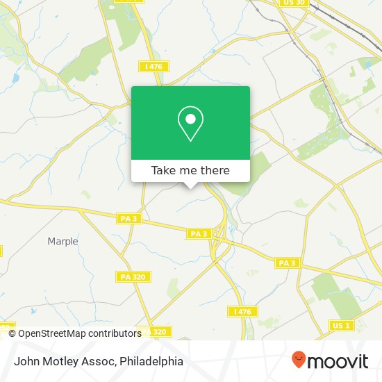 Mapa de John Motley Assoc