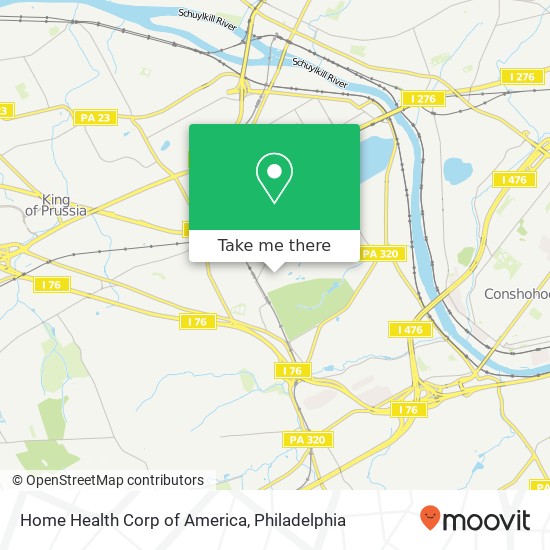 Home Health Corp of America map
