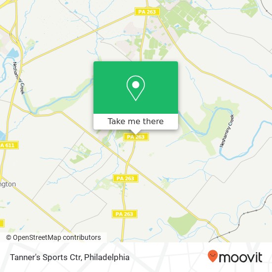 Tanner's Sports Ctr map