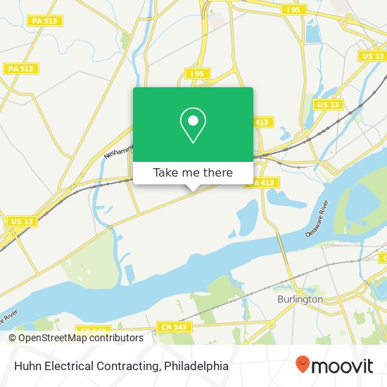 Huhn Electrical Contracting map