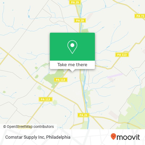 Comstar Supply Inc map