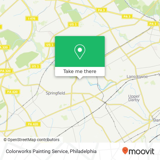 Colorworks Painting Service map