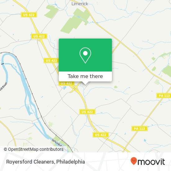 Royersford Cleaners map