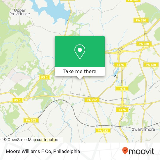 Mapa de Moore Williams F Co