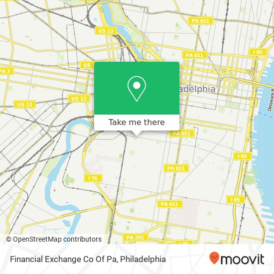 Mapa de Financial Exchange Co Of Pa