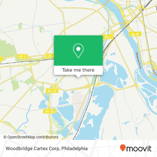 Mapa de Woodbridge Cartex Corp