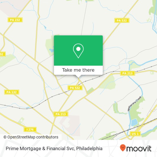 Prime Mortgage & Financial Svc map