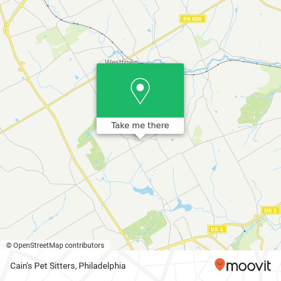 Mapa de Cain's Pet Sitters