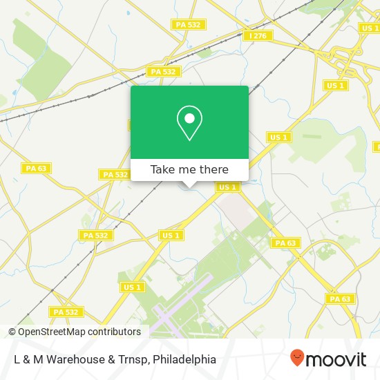 L & M Warehouse & Trnsp map