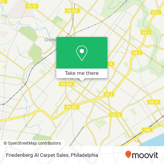 Friedenberg Al Carpet Sales map