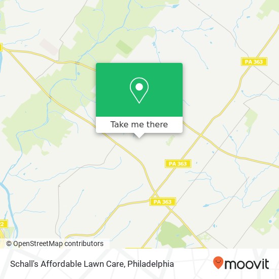 Schall's Affordable Lawn Care map