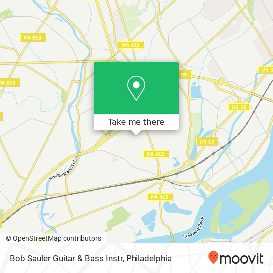 Bob Sauler Guitar & Bass Instr map