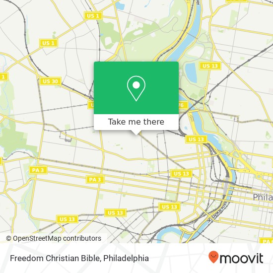 Freedom Christian Bible map