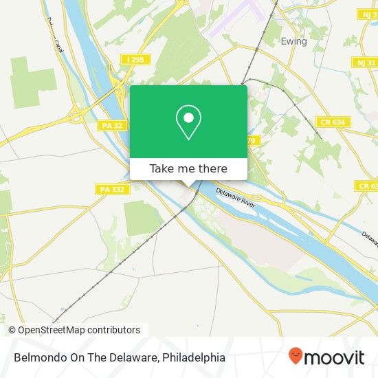 Mapa de Belmondo On The Delaware