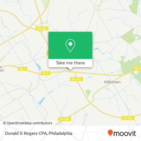 Donald G Rogers CPA map