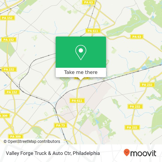 Mapa de Valley Forge Truck & Auto Ctr
