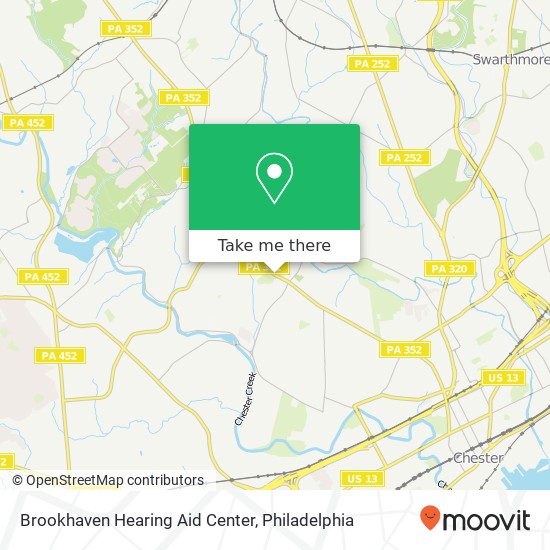 Mapa de Brookhaven Hearing Aid Center