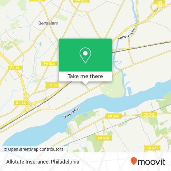 Mapa de Allstate Insurance