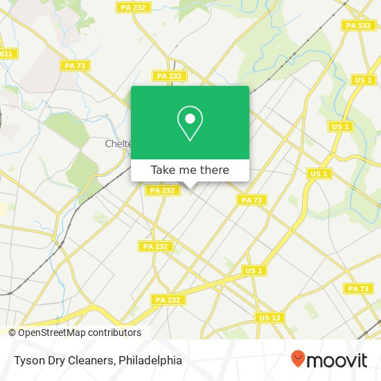 Mapa de Tyson Dry Cleaners