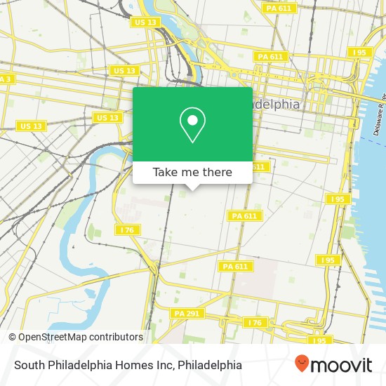 Mapa de South Philadelphia Homes Inc