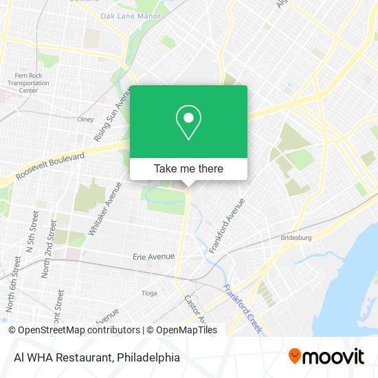 Mapa de Al WHA Restaurant
