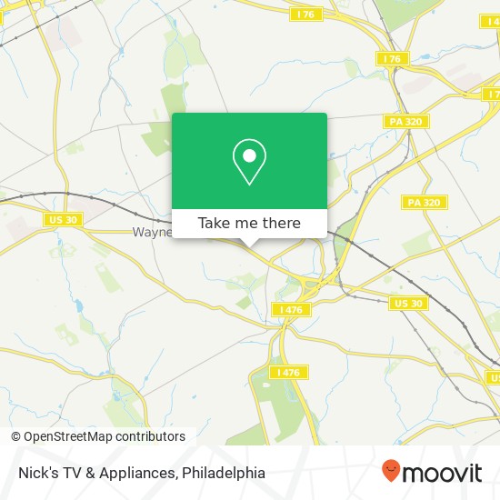 Mapa de Nick's TV & Appliances