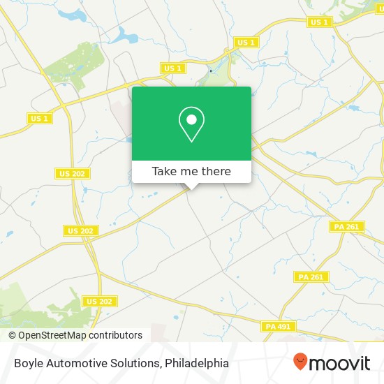 Boyle Automotive Solutions map