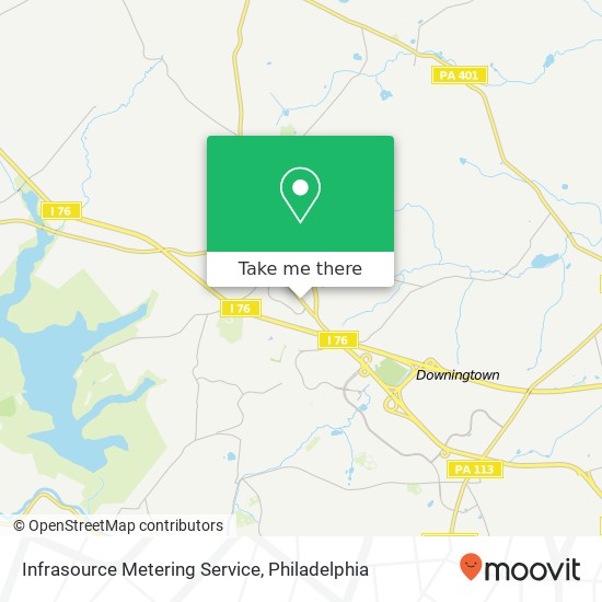 Infrasource Metering Service map