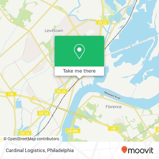 Cardinal Logistics map