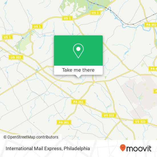 International Mail Express map