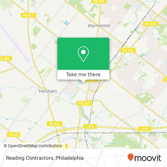 Reading Contractors map