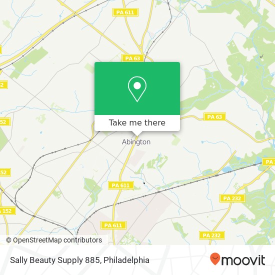 Sally Beauty Supply 885 map