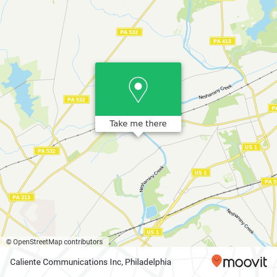 Caliente Communications Inc map
