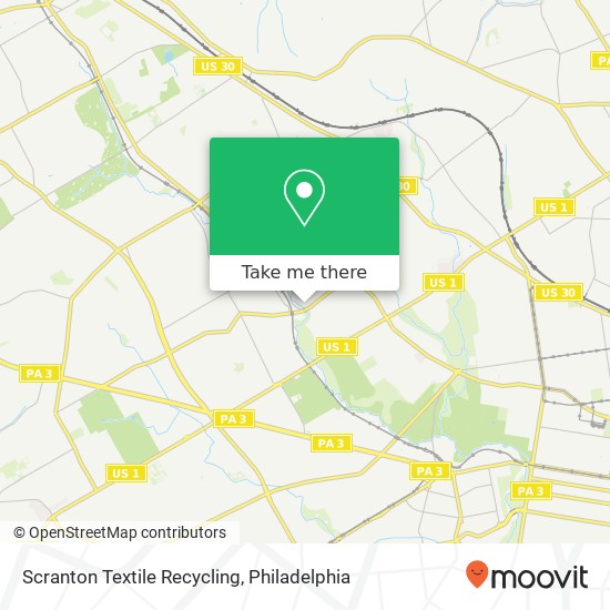Mapa de Scranton Textile Recycling