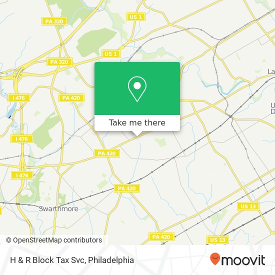 H & R Block Tax Svc map