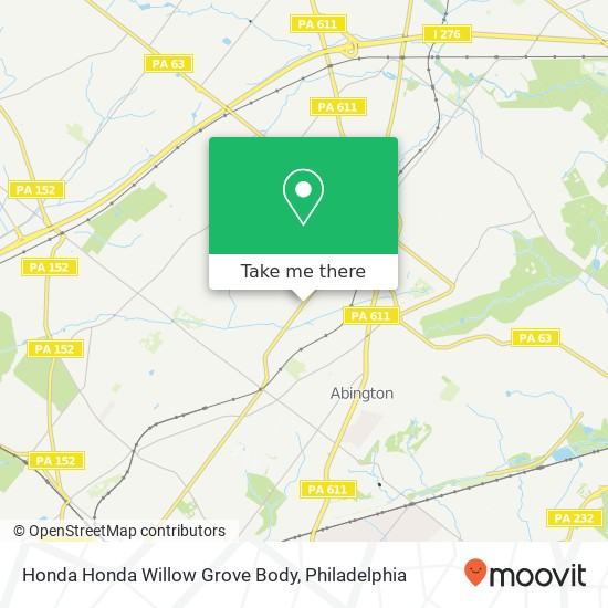Honda Honda Willow Grove Body map