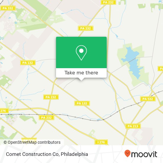 Comet Construction Co map