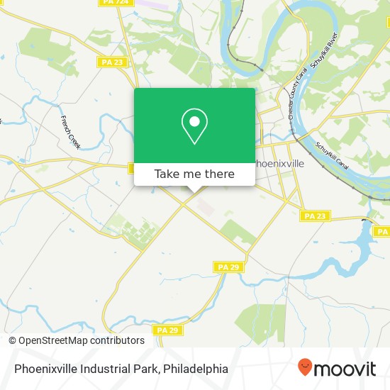 Phoenixville Industrial Park map