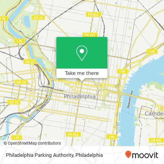 Philadelphia Parking Authority map