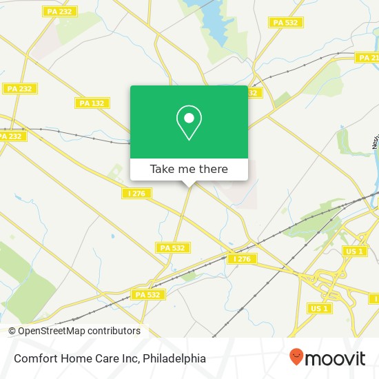 Mapa de Comfort Home Care Inc