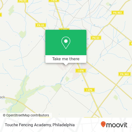 Touche Fencing Academy map